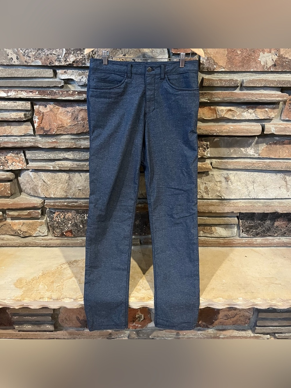 Lululemon ABC Slim Fit Dark Heather Navy Five Pocket Pants